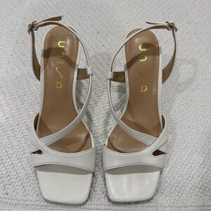 Unisa Cream Strappy Heels